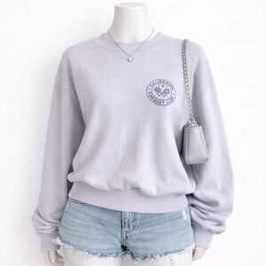 Hollister Lavender California Racquet Club Crewneck Sweatshirt